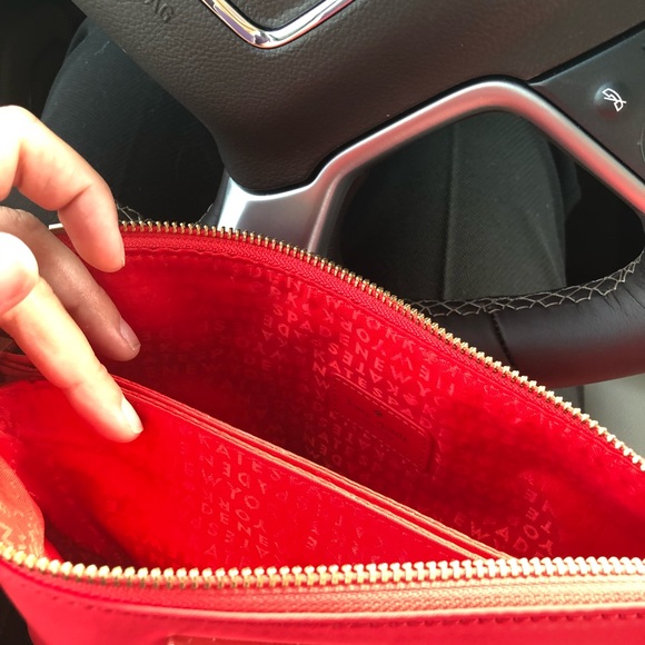 KaTe SpAdE nylon red crossbody AND matching Wallet - Picture 2 of 5
